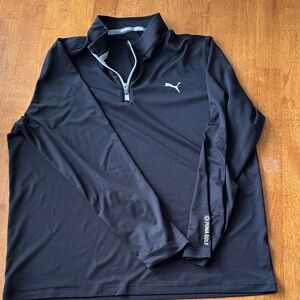 Puma Men's Black Lightweight Golf 1/4 Zip